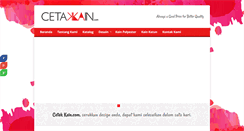 Desktop Screenshot of cetakkain.com