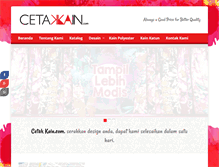 Tablet Screenshot of cetakkain.com